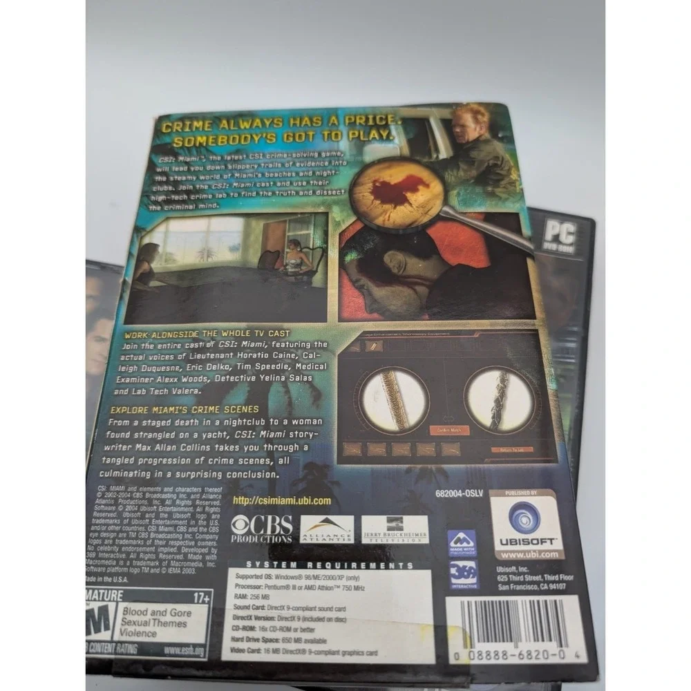 CSI MIAMI PC CD-ROM 3 Game Lot CRIME SOLVING, Miami Sealed New +‎ Dark Motives